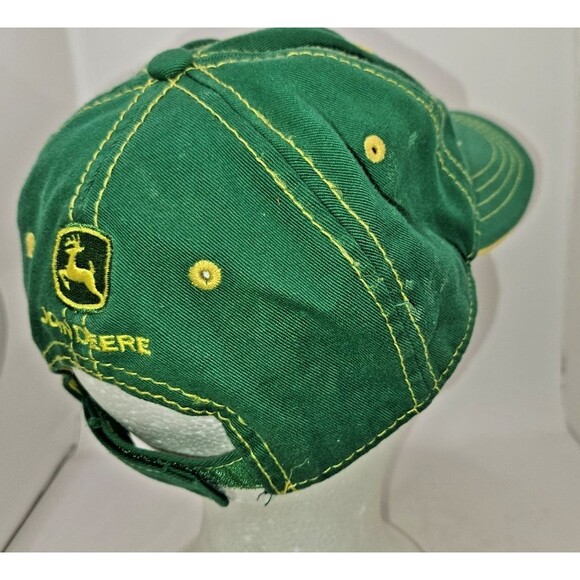 JOHN DEERE 37 ADJUSTABLE STRAPBACK BASEBALL HAT CAP GREEN YELLOW,OUTDOOR - Picture 5 of 8